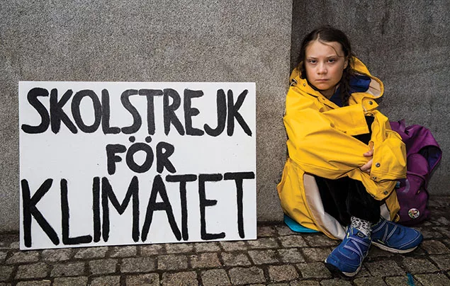 Greta-Thunberg strike for climate change